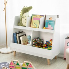 B-waren Kinderregal mit Fächern Bücherregal Aufbewahrungsregal KMB19-W-bwaren