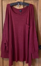 TORRID LONG SEEVE TOP SHIRT SWEATSHIRT TOP 6 6X 6XL 30 NEW