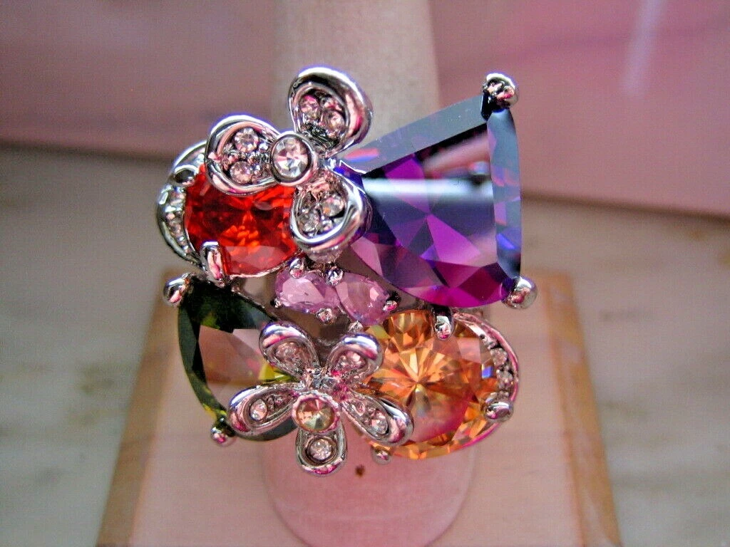Multi crystal ring deals