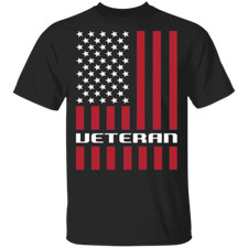 Veteran Military American Flag USA T-Shirt