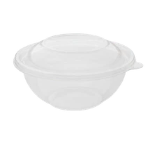 Karat 32oz PET Plastic Salad Bowl - 300 ct,FP-BR32-PET