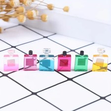 Dollhouse Perfume Cologne Bottles 1/12 Scale 6 Piece w/Name Brand Labels Labels