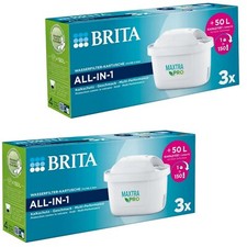 2x 3er Pack Brita Wasserfilter Kartusche Wasserfilterkartusche ALL IN ONE Neu