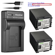 Kastar Battery Slim Charger for Canon BP-827 CG-800 & Canon VIXIA HF21 Camcorder