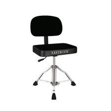 EASTROCK Drum Throne with Backrest Airlift Rotatable Drum Seat Height Adjusta...