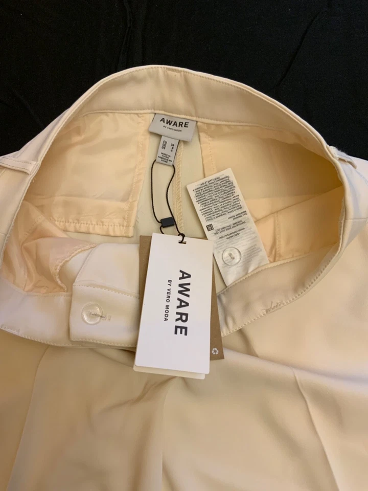 Pantaloni da donna Vero Moda, a palazzo, colore panna, tg. 40 IT, nuovo - Imagen 3 de 4