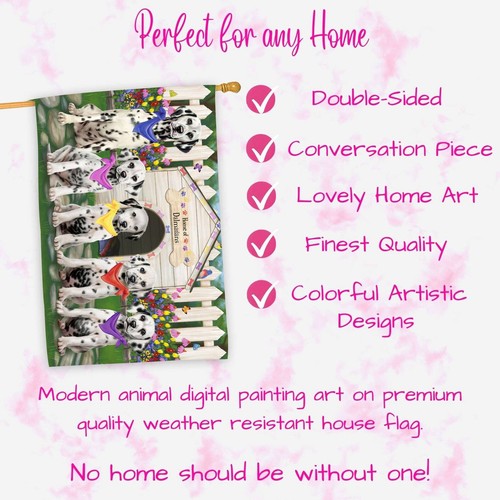 Dalmatian Dog House Flag Holiday Double Sided 28"x40" Many Designs NWT NEW - Picture 9 of 83