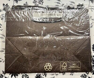 GUCCI Paper Shopping Gift Bag - Brand New Wrapped 9x6.7x2.5 GUCCI Paper Shopping Gift Bag - Brand New Wrapped 9x6.7x2.5