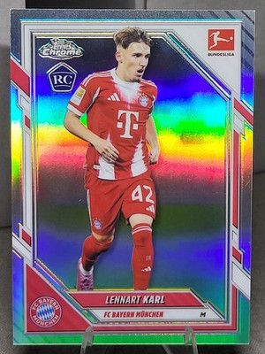 Lennart Karl RC- 3 Card - Silver / Pulsar / Base - 2025 Topps Chrome Refractor