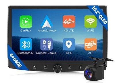 Android Auto Double DIN Car Radio Wireless CarPlay Android Auto GPS Qualcomm DSP