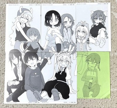 Miss Miss Kobayashi's Dragon Maid Benefizpapier Illustrationskarte