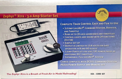 DIGITRAX DCS51 ZEPHYR DCC DIGITAL COMMAND CONTROL XTRA 3.0 AMP STARTER SET