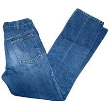 Sears Thumbs Up High Waist Straight Women s Jeans Size 26 x 31 1970s Vintage