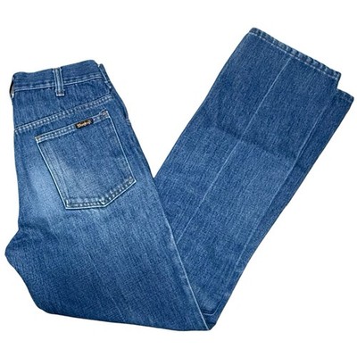 Sears Thumbs Up High Waist Straight Women s Jeans Size 26 x 31 1970s Vintage