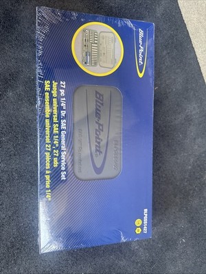 For Blue-point 27pc 1/4  Drive SAE General Service Set BLPGSS1427 New