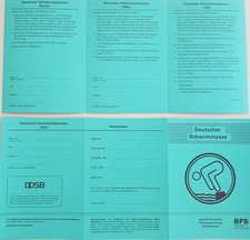 SET 25x Deutscher Schwimmpass gr&uuml;n f&uuml;r Erwachsene und Jugendliche DJSP Pass