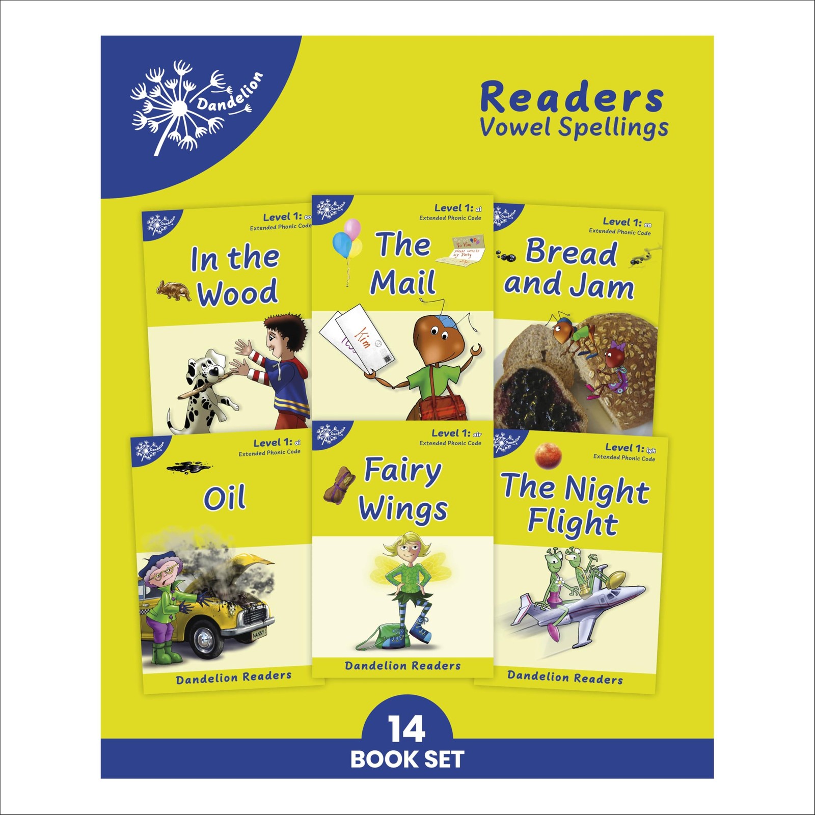 Phonic Books Dandelion Readers Vowel Spellings Level 1: One spelling for each vowel sound (Phonic Books Beginner Decodable Readers) - Image 4