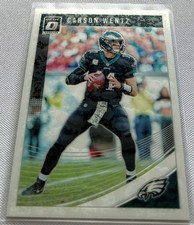 2018 Panini Donruss Optic Football Carson Wentz Philadelphia Eagles base card 80