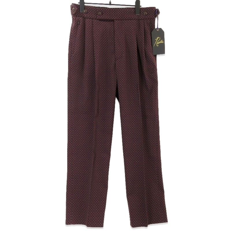 パンツ needles TUCKED SIDE TAB TROUSER PURPLE PEACETREE | ピースツリー