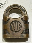 Antique Yale & Towne Brass Padlock with Original Yale Key (F18) — photo 6