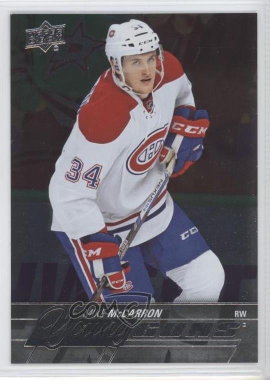 2015-16 Upper Deck Young Guns Silver Foil Board Mike McCarron #491 2js
