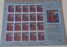 MARSHALL ISLANDS 32 CENT  MIDNIGHT ANGEL, CHRISTMAS 1998 UNCUT SHEET