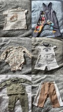 3-6 Month Baby Boy Clothing Bundle Romper, Sleepsuit, Vest