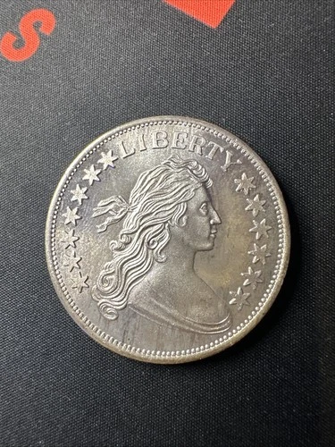 Liberty Draped Bust Design 1 Troy Oz .999 Fine Silver Bullion Round Ounce (D)