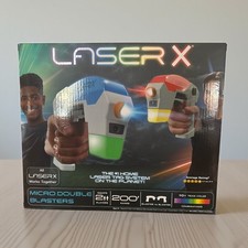 Laser X Micro Double Blasters 2 Player Laser Tag Set 200ft Range Kids Toy