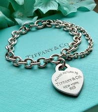 Original Tiffany & Co. Gliederarmband mit Herzanhänger Medium, Return to Tiffany