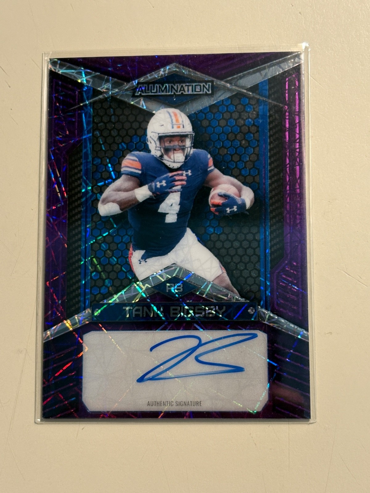 Tank Dell Wild Card Alumination Draft Retail Autographs #ABA Crystal-Purple