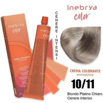 Professional Hair Color 10/11 Extra Light Ash Blonde Inebrya Color 100Ml