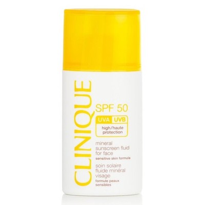 Clinique Mineral Sunscreen Fluid For Face SPF50-Sensitive Skin Formula30ml #usau