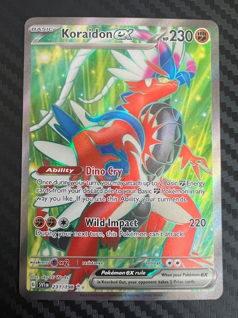 Pokemon TCG Koraidon EX 231/198 Scarlet and Violet Full Art Holo Ultra Rare NM