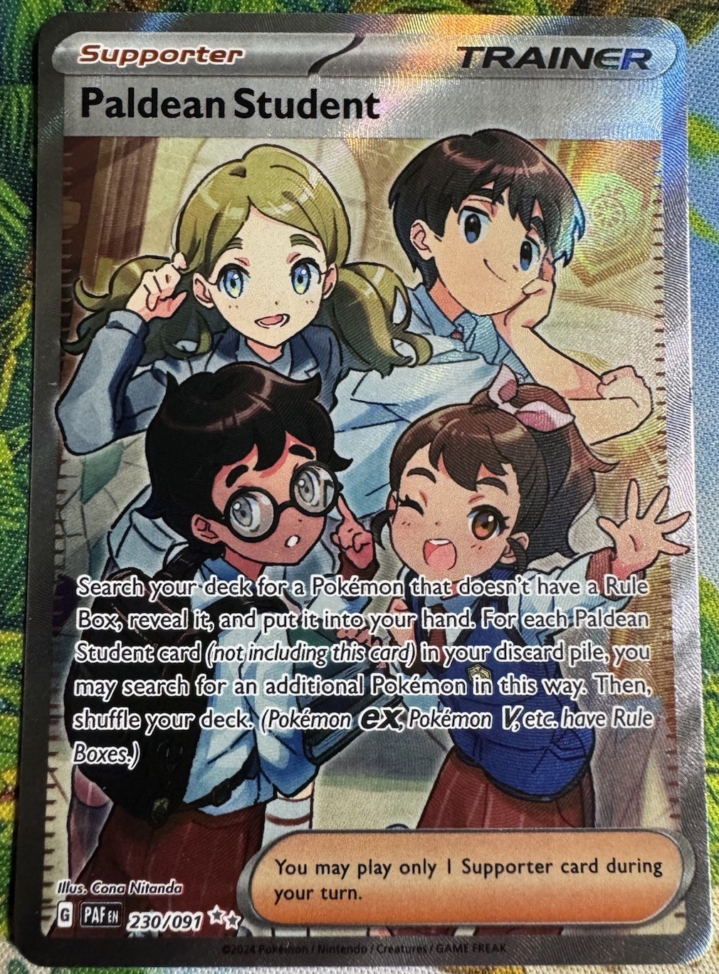 Paldean Student - 230/091 Holofoil 230/091 Ultra Rare SV: Paldean Fates Pokemon