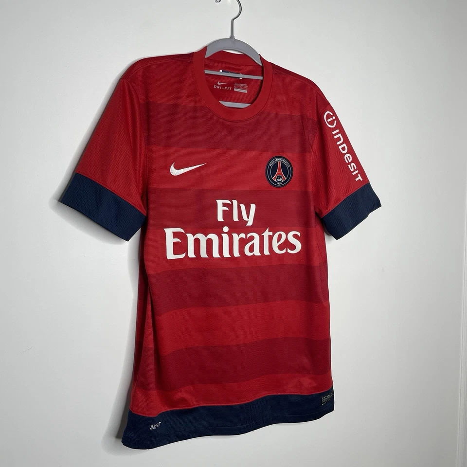Maillot de Football Shirt Jersey BECKHAM PSG 2012 2013 Nameset Maglia Milan Ac - Photo 3/4