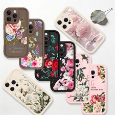 Custom Floral TPU Cover For iPhone 13/14/15/16e/17 Pro Max Bumper TPU Phone Case