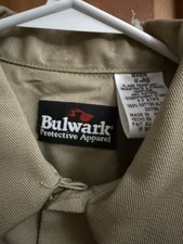 Bulwark FR 2112 Cat 1 Beige Work Shirt. Size Medium  Make offer for multiple