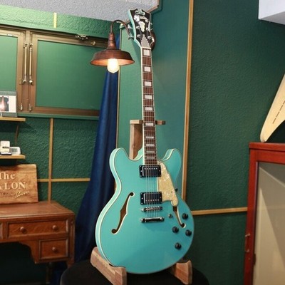 Acoustic Electric Guitar D'Angelico New York Premier DC Surf Green Gloss Finish
