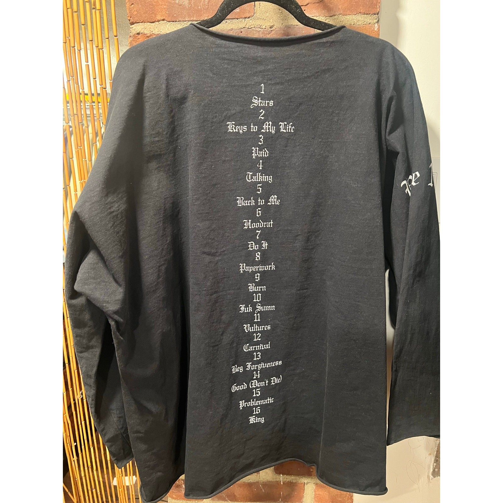 Authentic YZY x Gosha Vultures Volume 1 Long Sleeve T-Shirt Black Kanye West 3 thumbnail 4