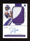2020 National Treasures Justin Jefferson RPA RC Rookie 2-Color Patch AUTO /99