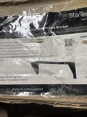 StarTech.com 2U 19in Steel Vertical Wall Mount Equipment Rack Bracket