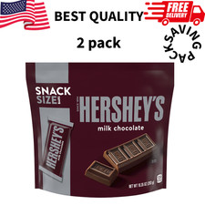 Hershey s Milk Chocolate Snack Size Candy 10.35oz Bag Mini Bars Bulk