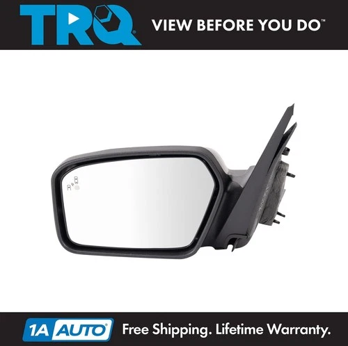 TRQ Exterior Mirror Power Heated Blind Spot LH for Ford Fusion Mercury Milan