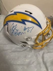 JK Dobbins Signed Helmet - Full Size Authentic Los Angeles Chargers Helmet