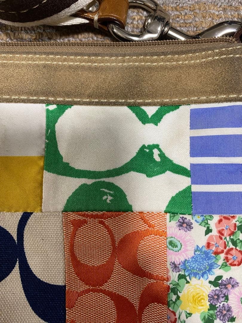 COACH Patchwork Design Shoulder Bag - image 6