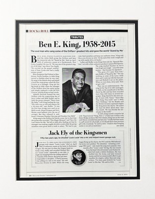 BB King Tribute Rolling Stone Magazine Vintage Ad Print Retro Music Memorabilia