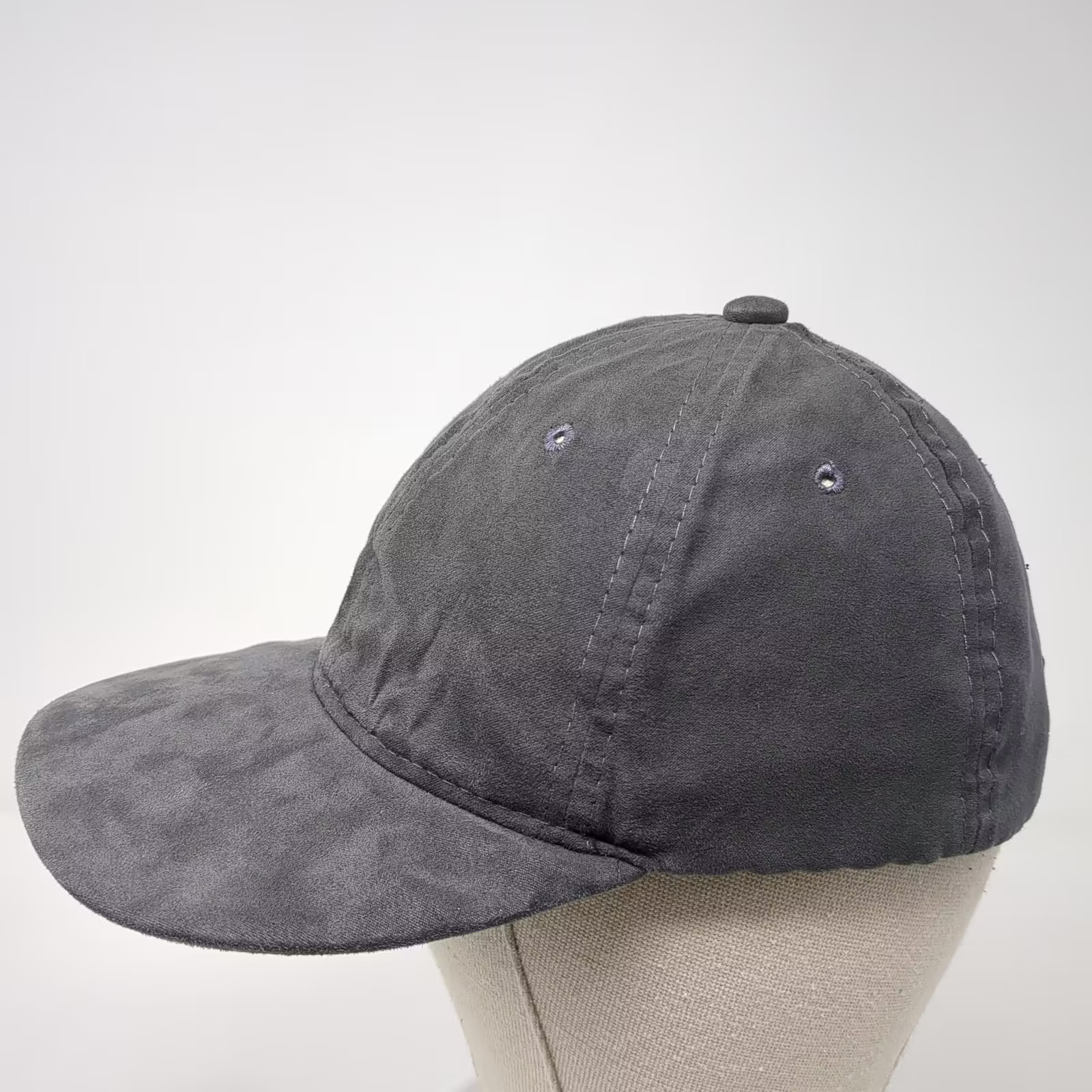 Gray Baseball Cap Slideback One Size Unstructured… - image 3