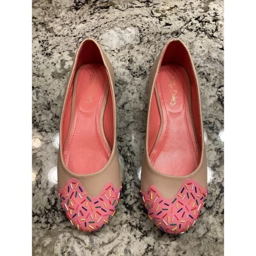 Shoe Bakery Strawberry Jimmy Flats With Sprinkle Detail size 7 37