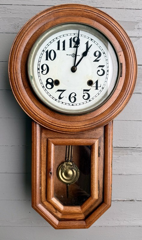 Vintage Seikosha Japanese Schoolhouse Clock 